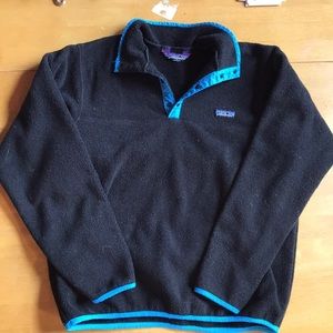 Black and Blue Synchilla Fleece Jacket